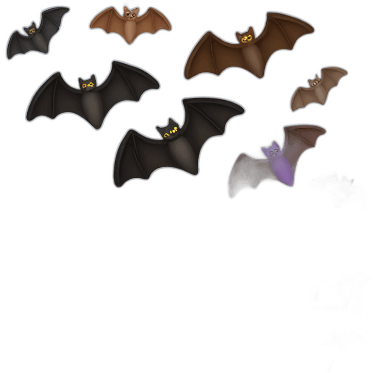 Bat colors puzzle parts autism emoji