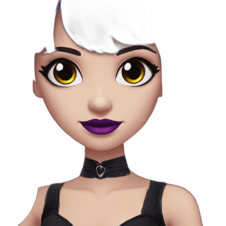 Elissabat-vampire-monsterhigh-goth-romantic-bangs-hair-purple-black emoji