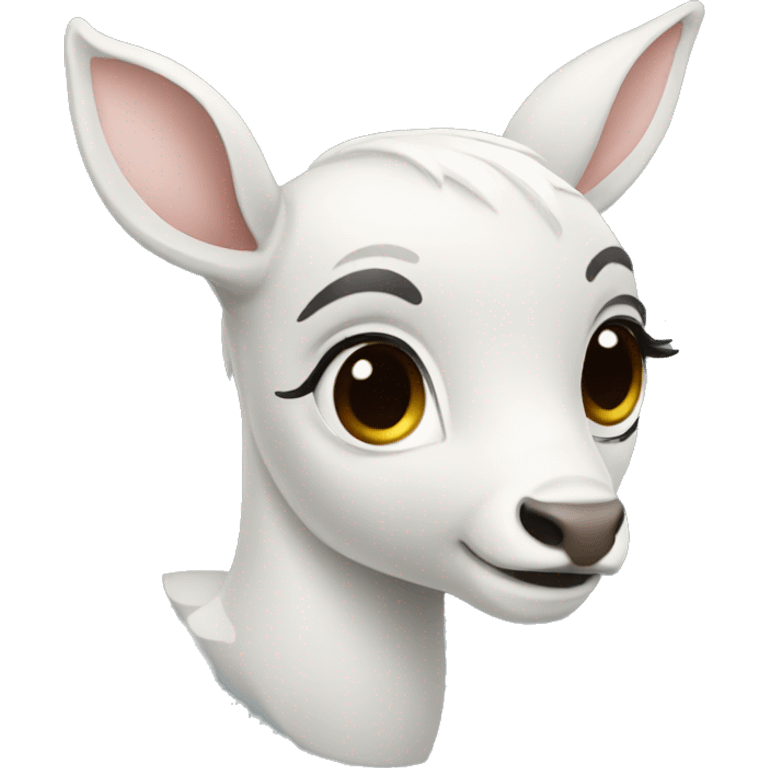 white bambi emoji