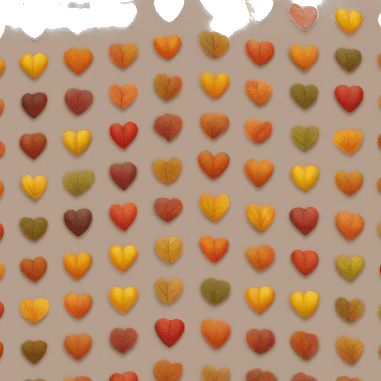 Heart of the autumn colors  emoji