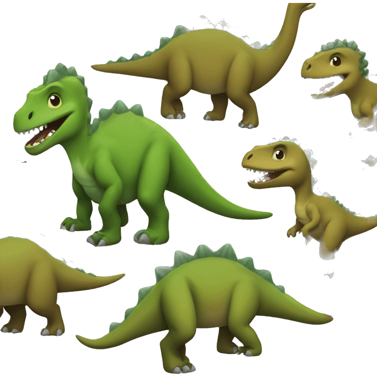 dinosaur family emoji