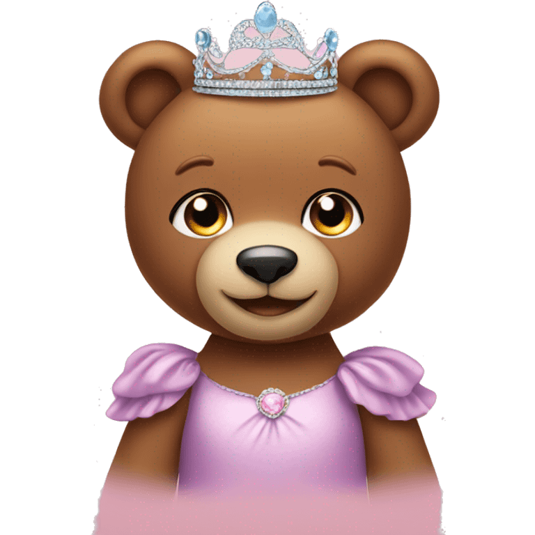 Teddy bear with tiara  emoji