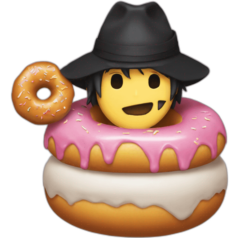 Ace de one piece en donut emoji