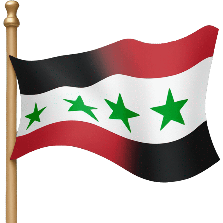 Independent Syria flag emoji