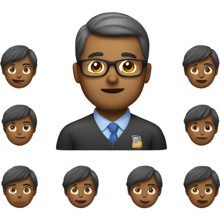 Math teacher at school  emoji