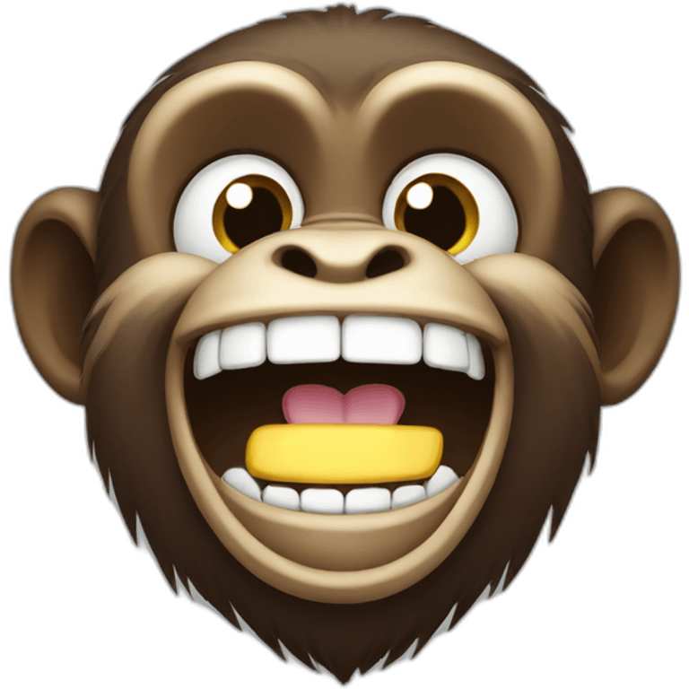 Laughing monkey emoji