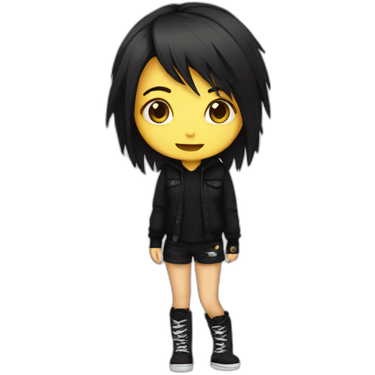 Emo girl full body emoji