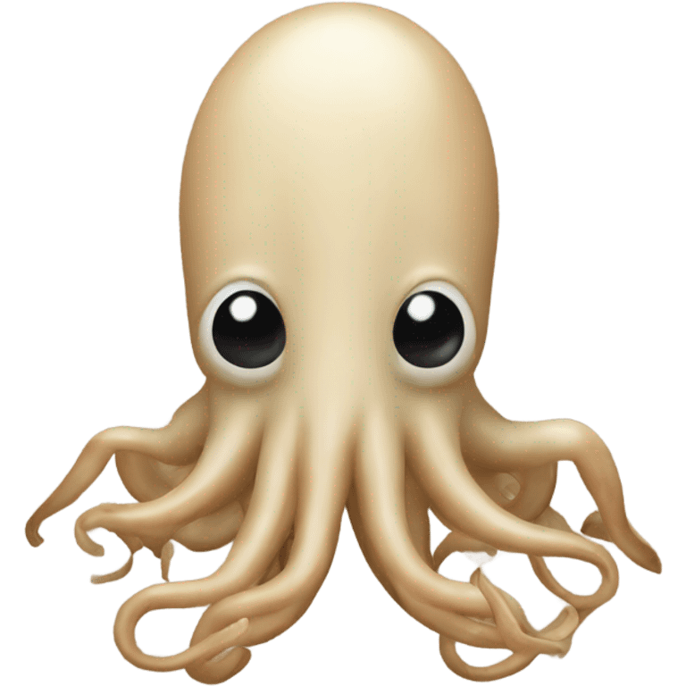 Beige squid emoji