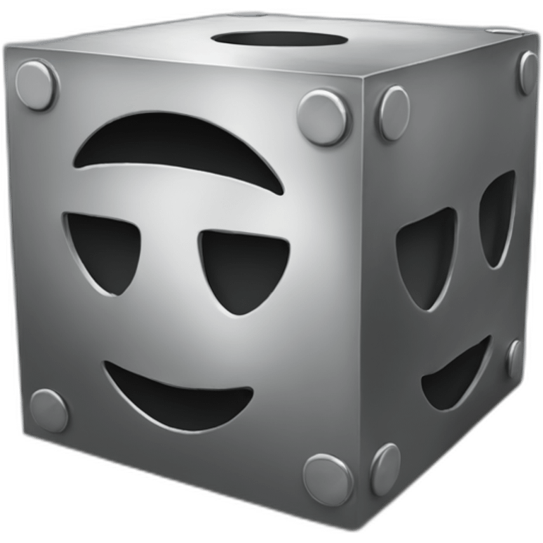 Idea-maker-in-steel-cube emoji