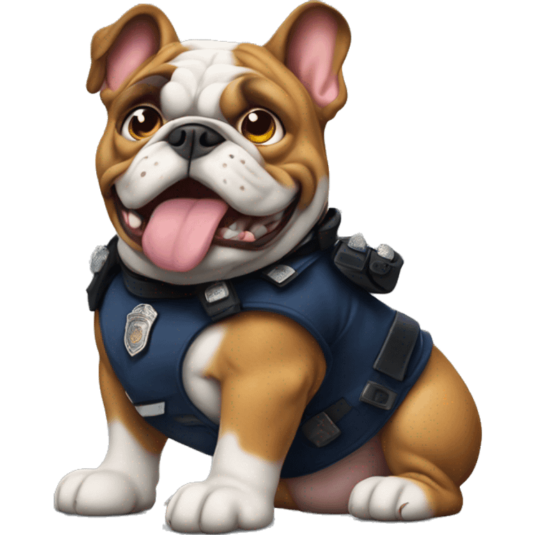 bulldog ingles police emoji