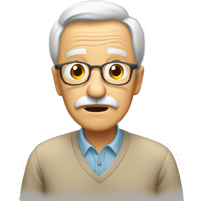 confused elderly emoji