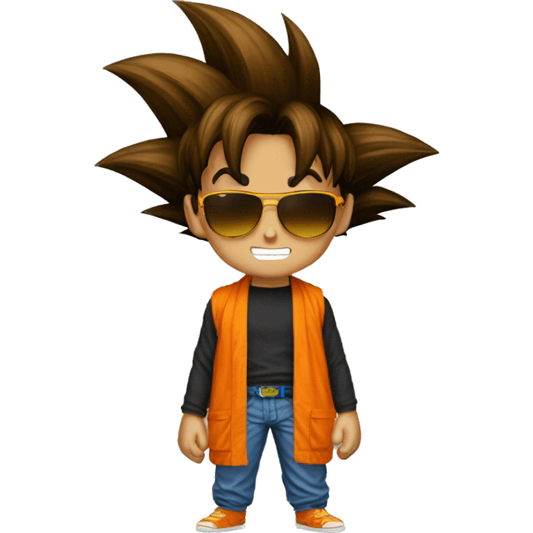 Goku with sunglasses emoji