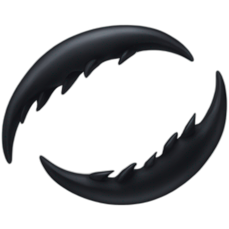 black bird claw emoji