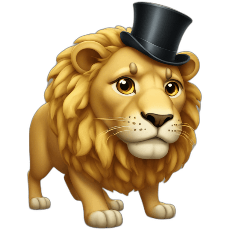 fat-lion-wearing-monocle emoji