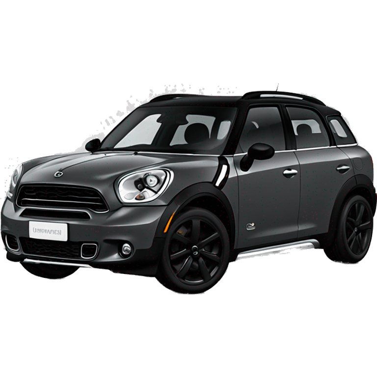 Mini countryman 2016 full dark grey color with black rims  emoji