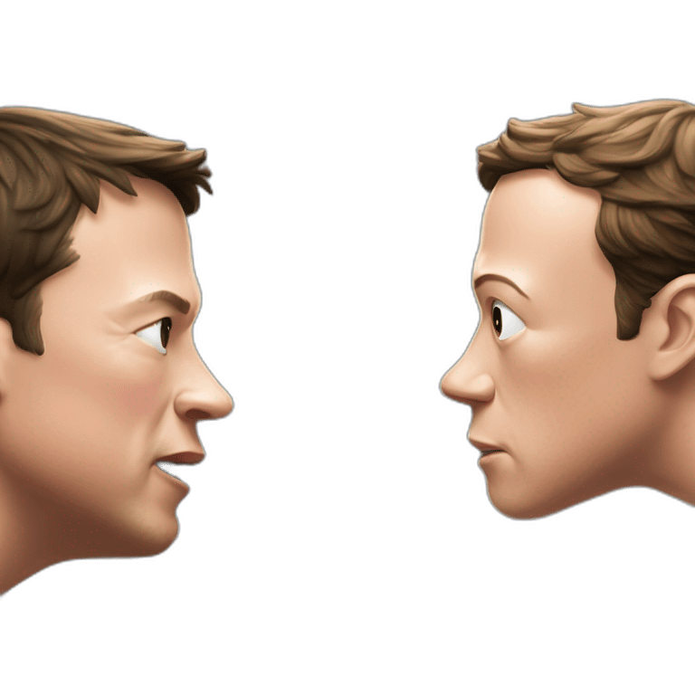 Fight Elon musk vs Mark Zuckerberg emoji