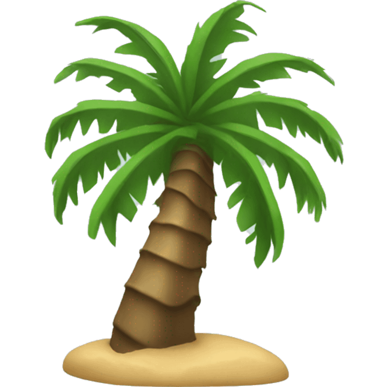 palm tree down emoji