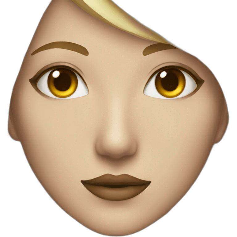 women with kitsune mask blonde emoji