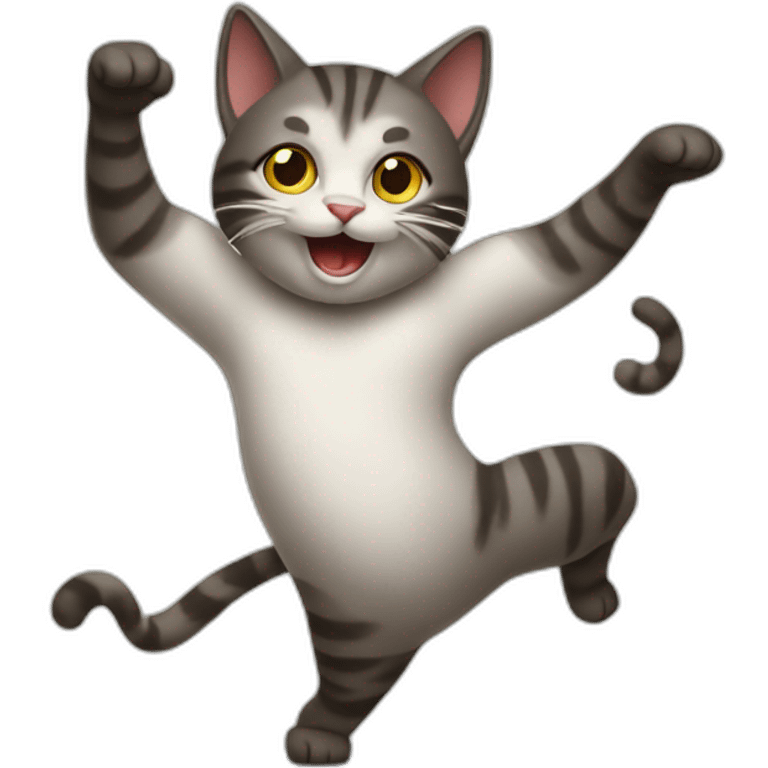 a dancing cat emoji