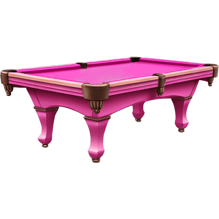 Pink pool table emoji