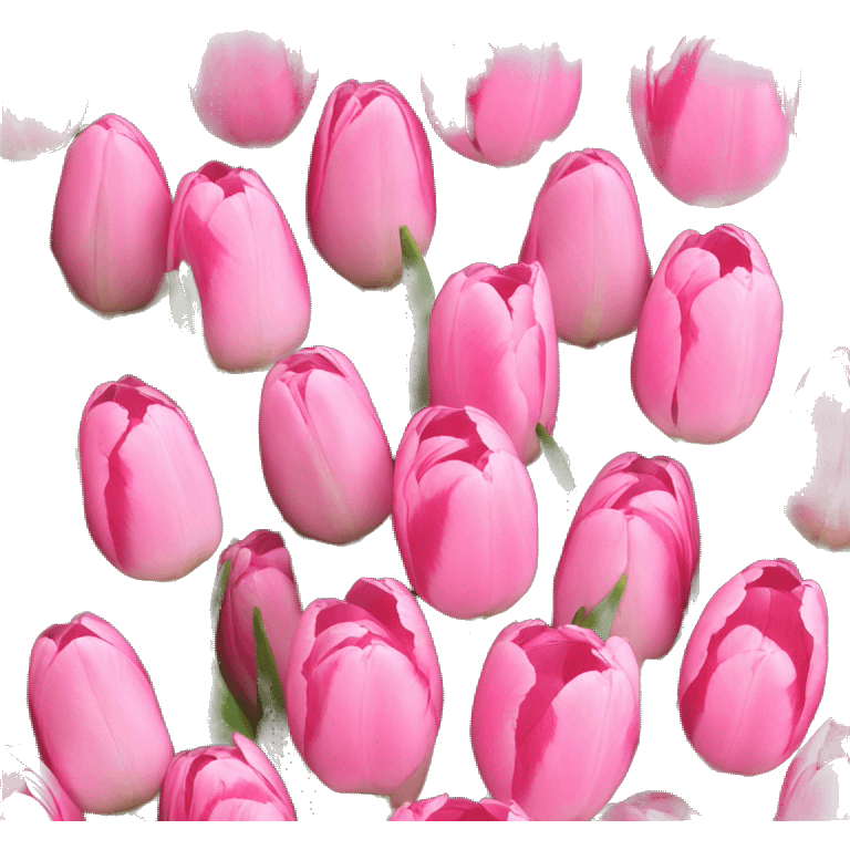 Bouquet of pink tulips emoji