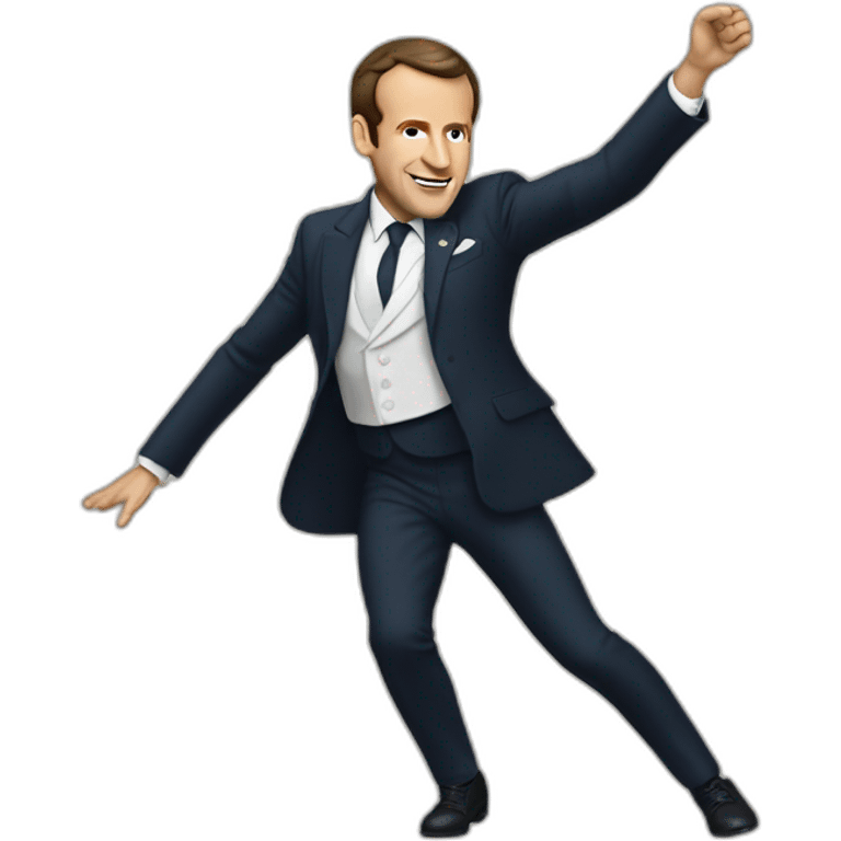 Macron qui danse emoji