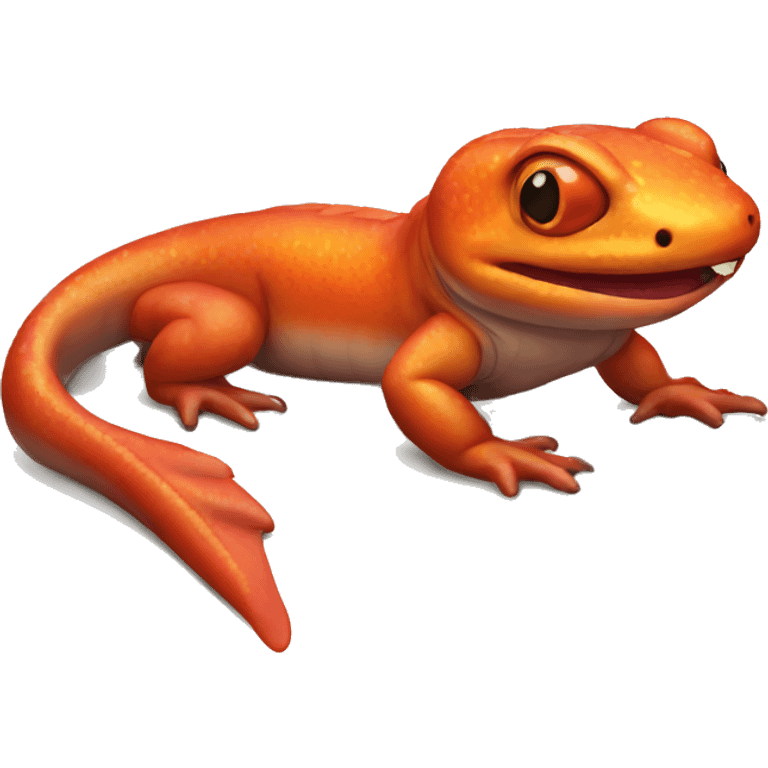 Volcano salamander facing forward emoji