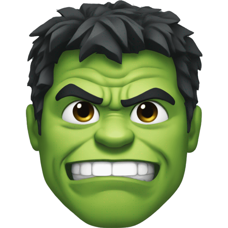 Hulk happy emoji