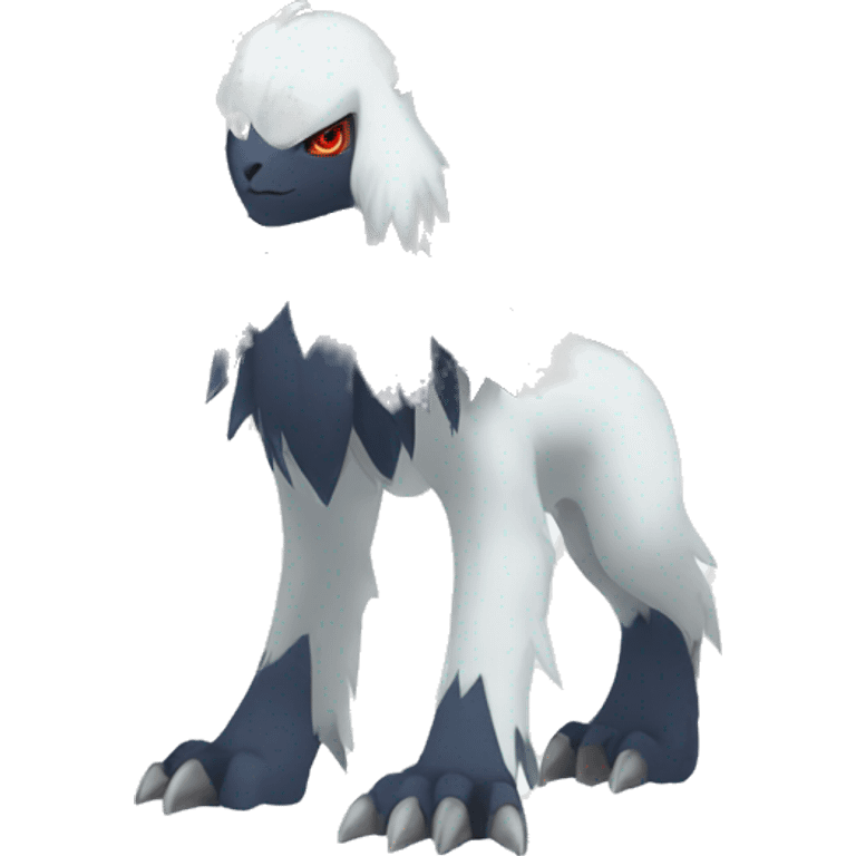 Edgy Cool Absol-Silvally-Pokémon Full Body emoji