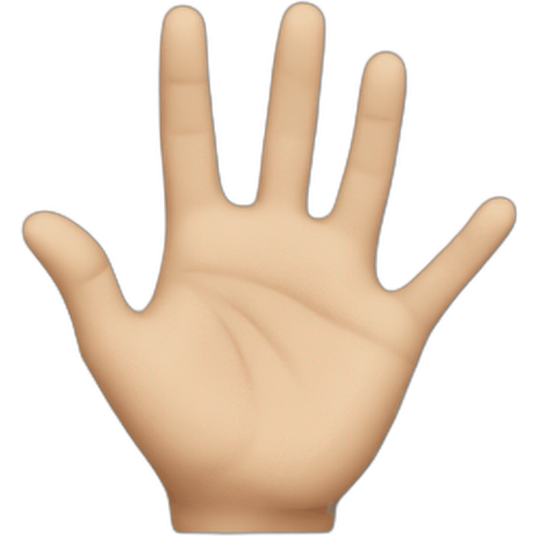 a hand indicating something small emoji