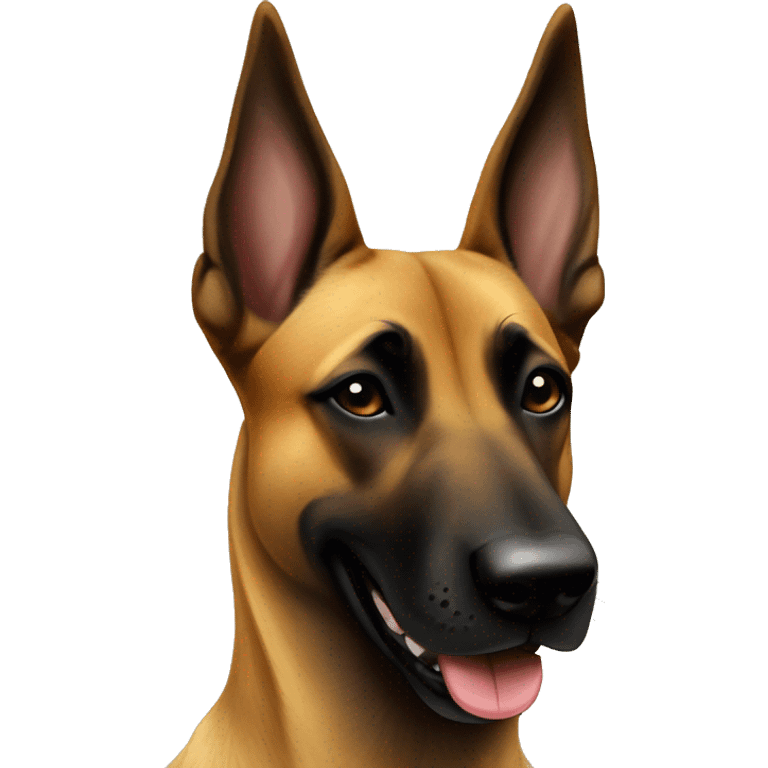 Belgian malinois peace sign emoji