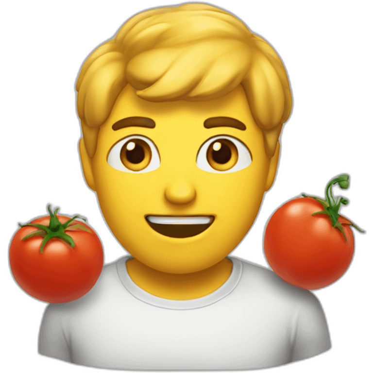 CHAT tête de tomate emoji