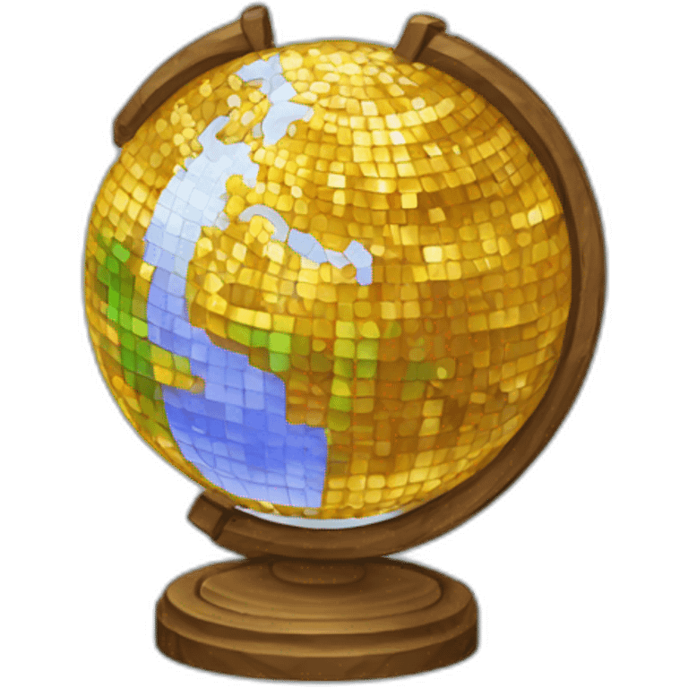 cristal globe pixel art emoji