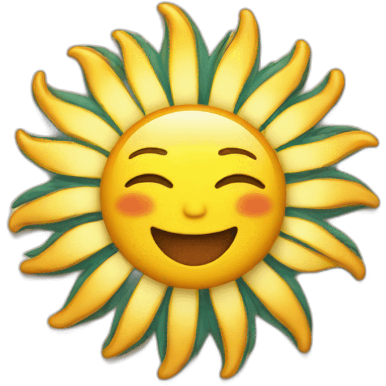 Happy sun emoji