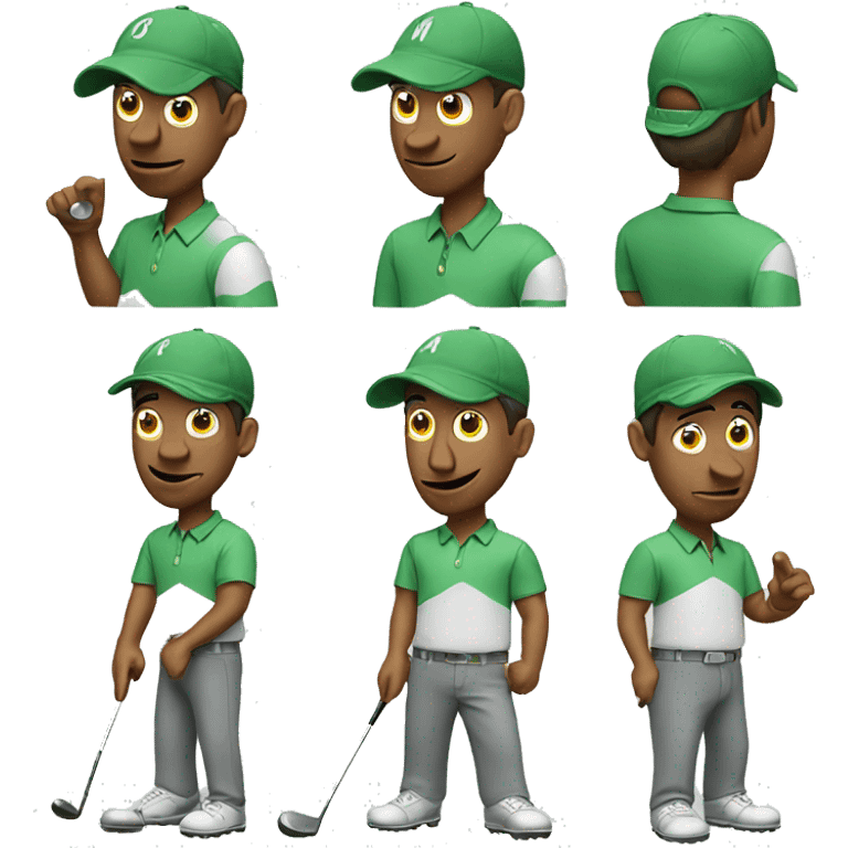 goofy golfer emoji