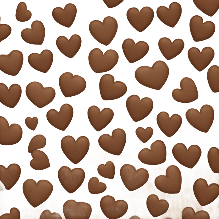 Brown Hearts emoji