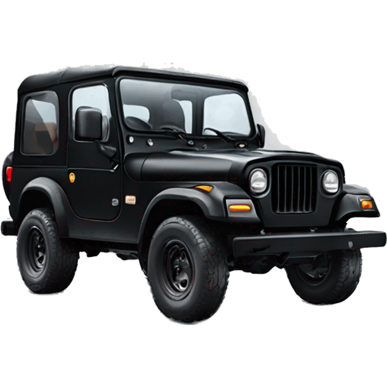 Mahindra thar black emoji