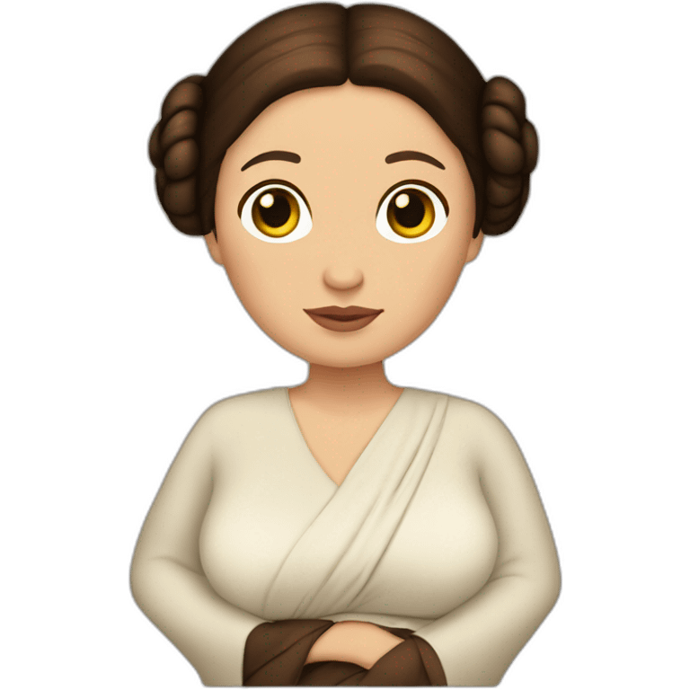 Pregnant princess Leia emoji