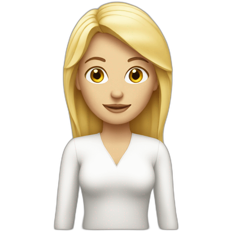 self introduction white woman emoji