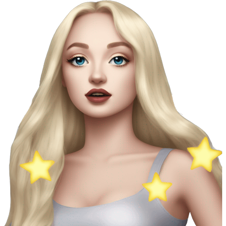 Kim Petras Turn of the lights hand  emoji