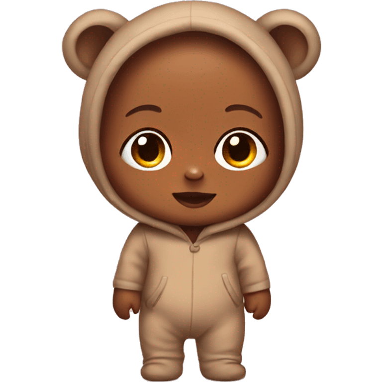 Baby with a bear costume emoji