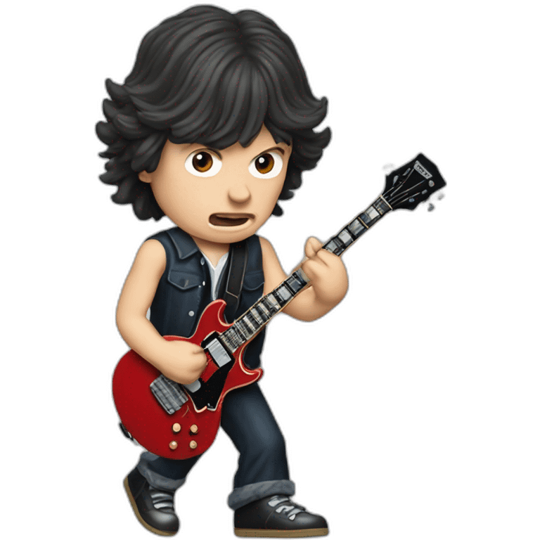 Acdc Angus Young stage emoji