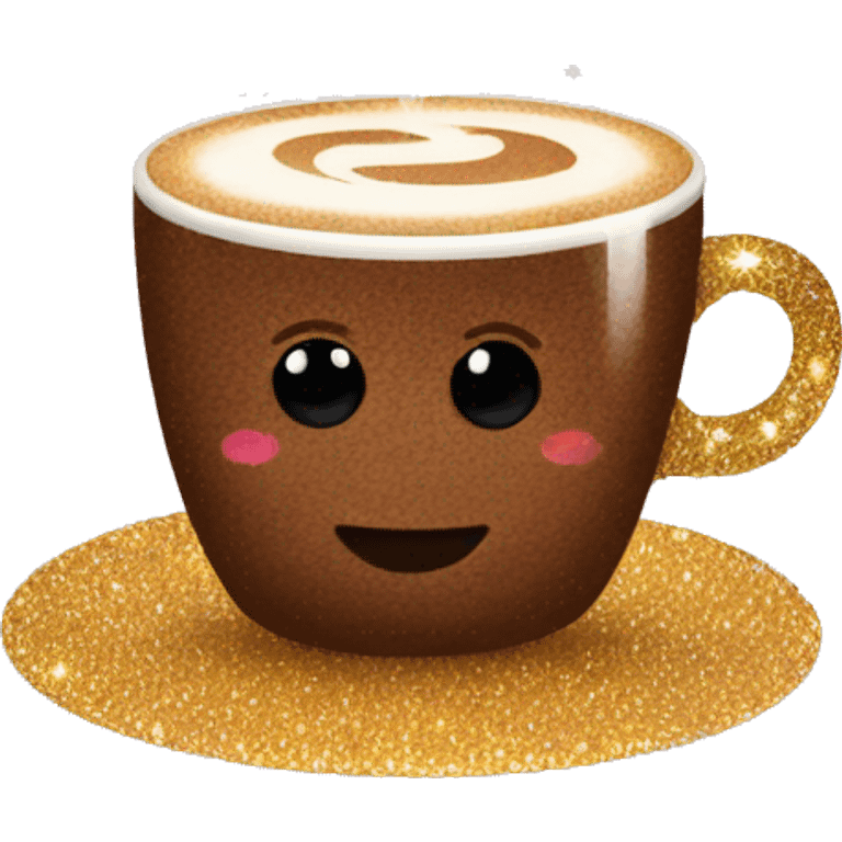 Coffee with sparkles  emoji