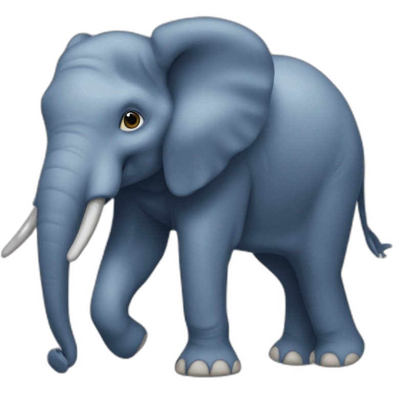 Éléphant bleu emoji