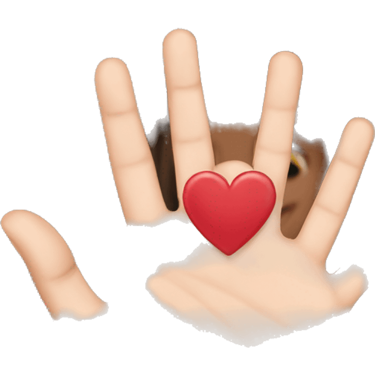 Heart on fingers  emoji