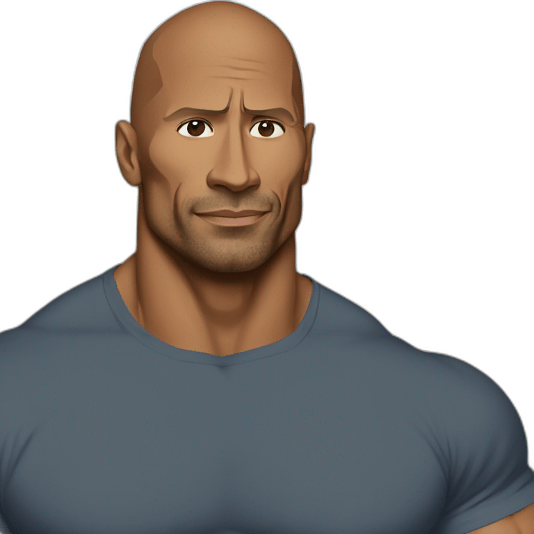 Dwayne Johnson sigma emoji