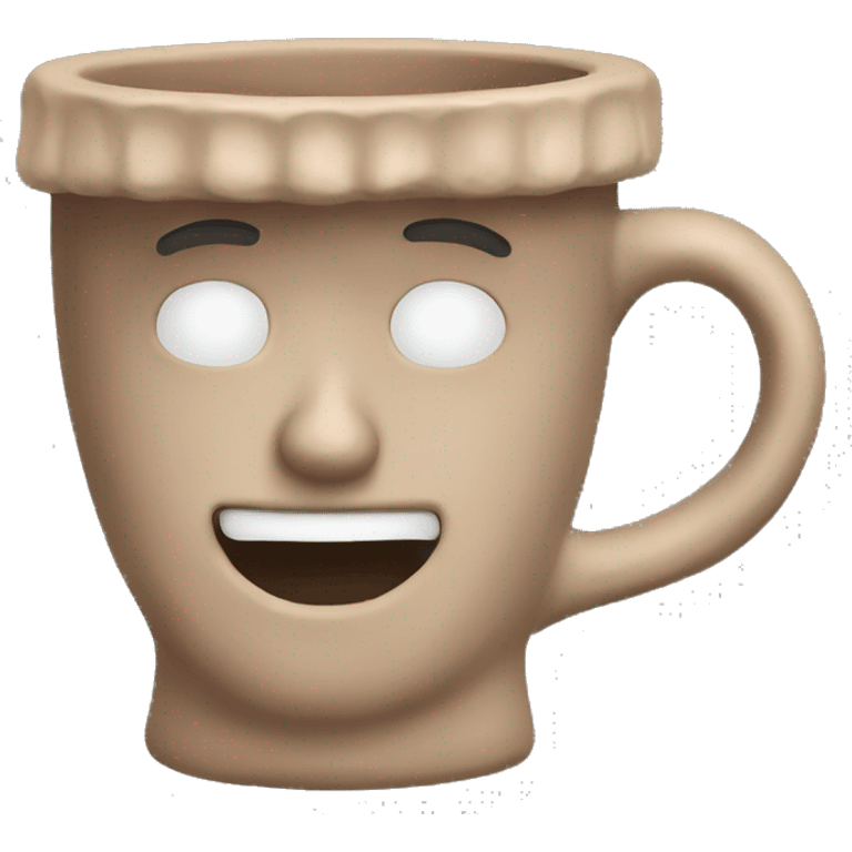 Realistic Mexican clay mug. emoji