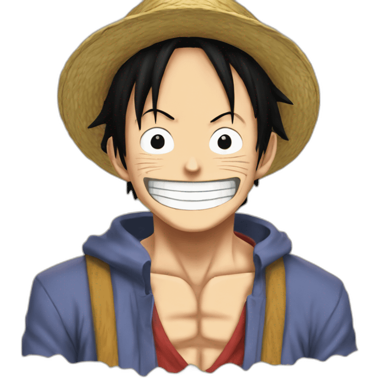 luffy one piece emoji