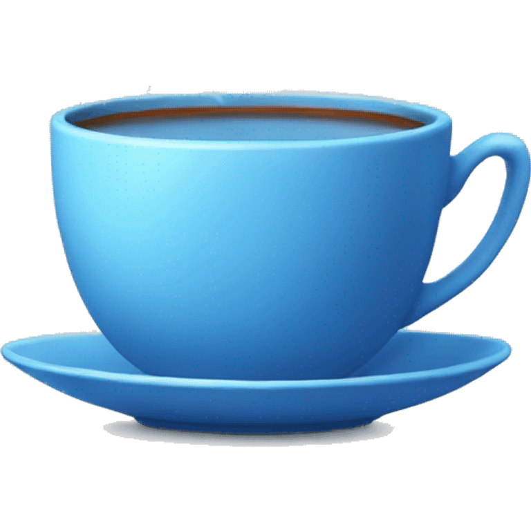 blue tea cup aesthetic emoji