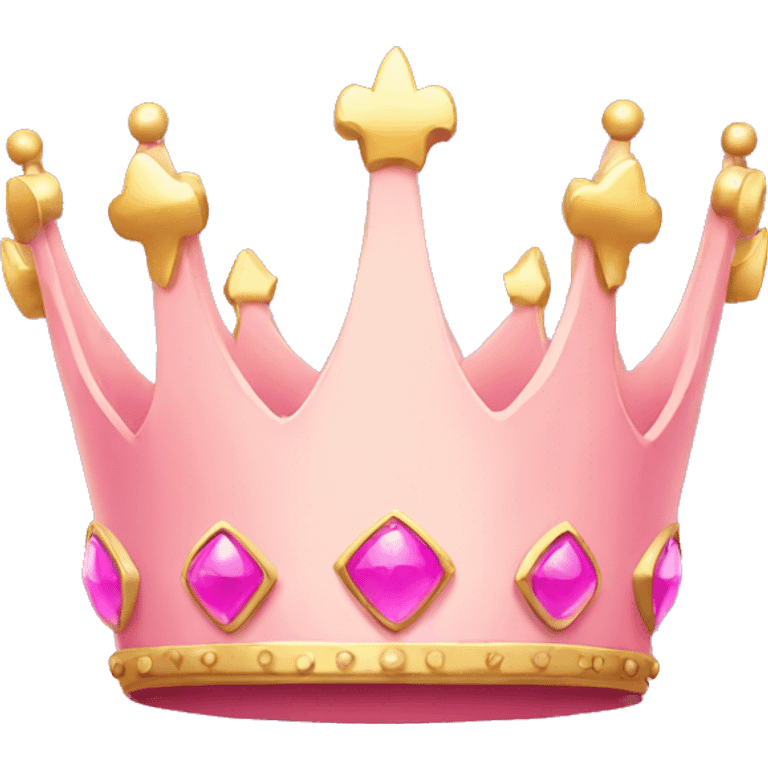 Pink crown emoji